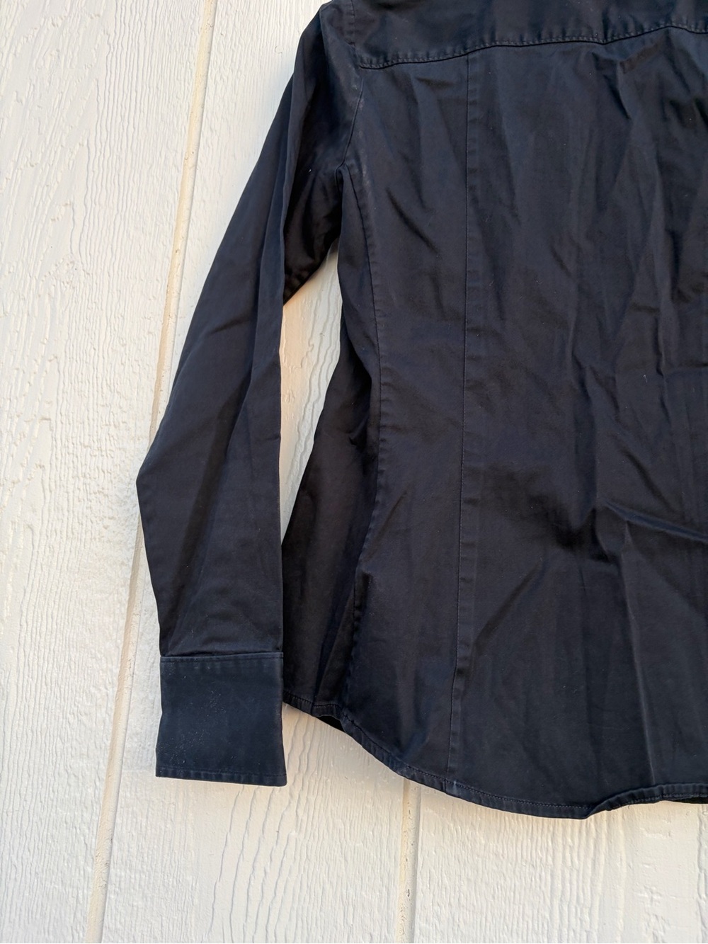 Banana Republic Black Button-Down Dress Shirt Women’s Size S - Picture 12 of 16